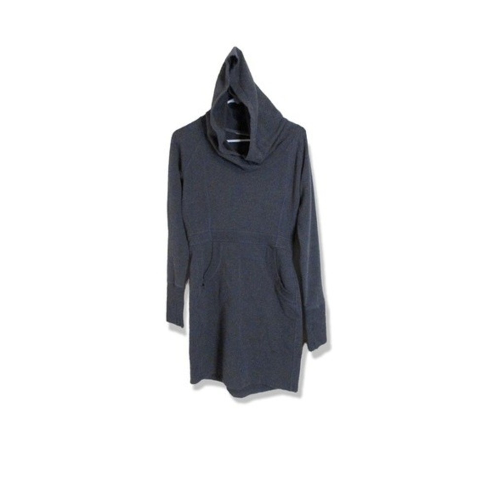 Athleta Dress With Kangaroo Pocket Grey Hoodie